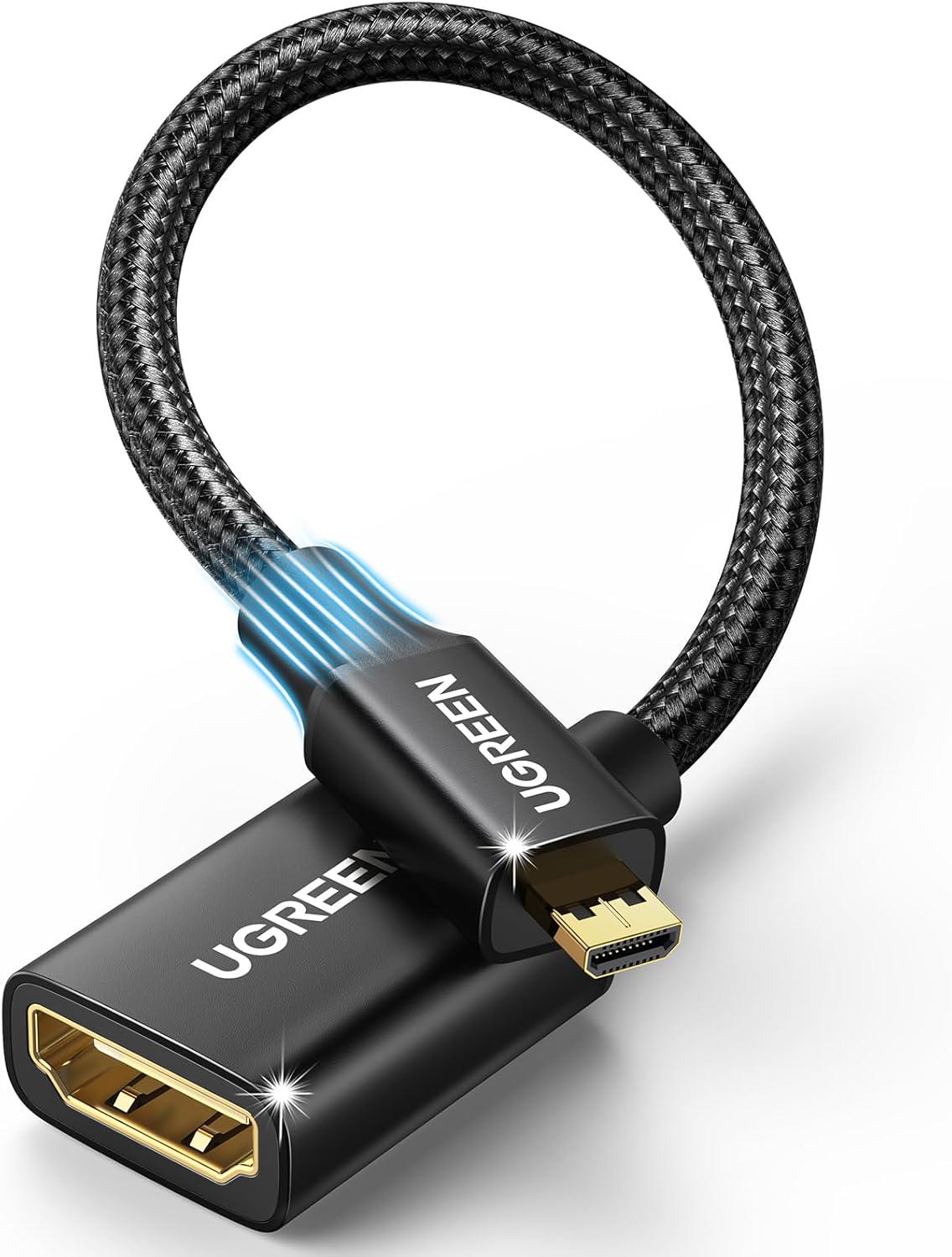 Сетевой адаптер UGREEN HD149 Micro HDMI - HDMI Black (15842)
