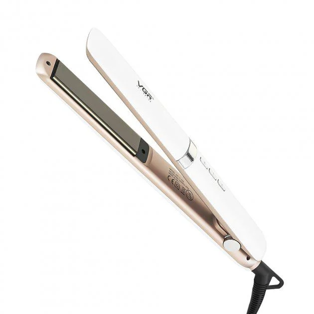 Випрямляч для волосся VGR V-522 керамічно-турмалінові пластини LED-дисплей 45 Вт (ML-04820)