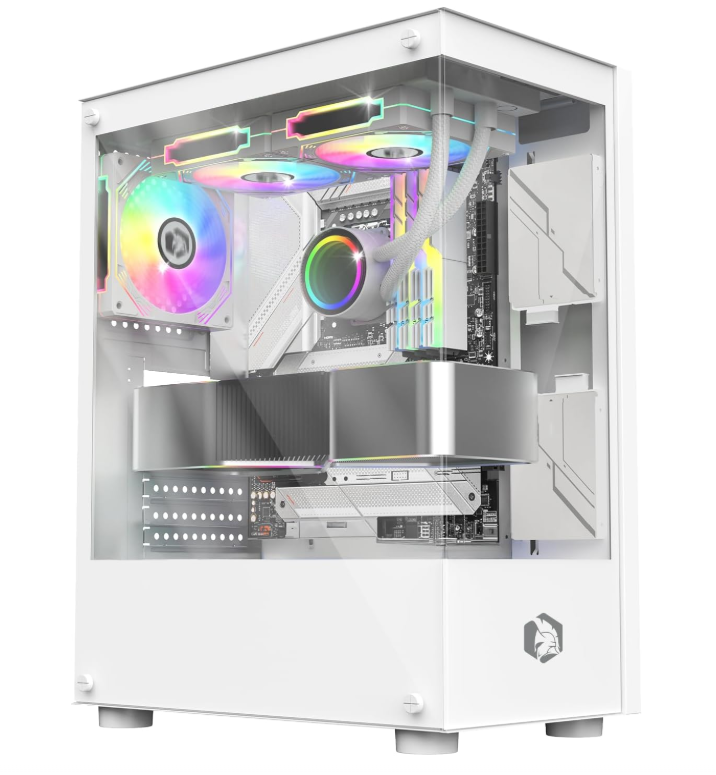 Корпус игровой EMPIRE GAMING CM-241 ARGB Mid Tower для ATX Micro-ATX и ITX Белый (2945418179)