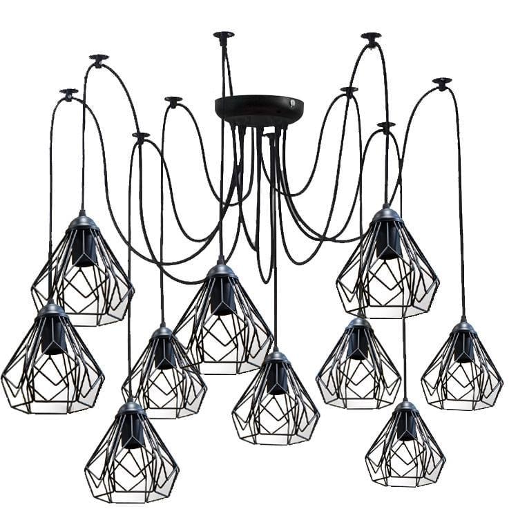 Люстра MSK ELECTRIC Milan павук 10 плафонів (NL 538-10)