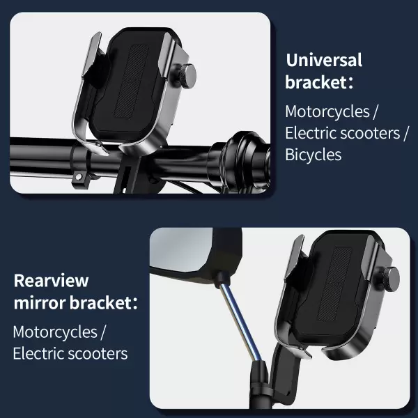 Тримач для телефону велосипедний BASEUS Armor Motorcycle Holder Silver (SUKJA-0S) - фото 10