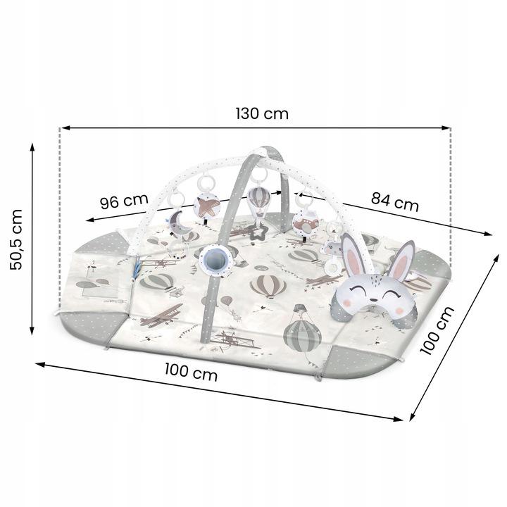 Килимок дитячий Balony Nukido інтерактивний розвиваючий м'який з нависними іграшками та бортиками - фото 6