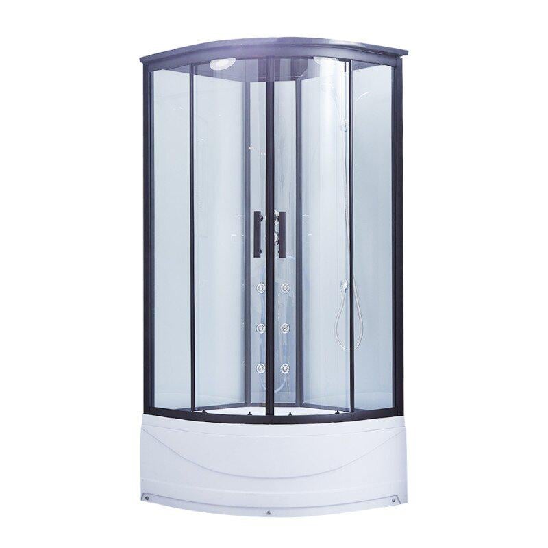 Гидромассажный бокс Lidz Majatek LMSBM100100BLAHIGHTR 100x100x219 см Черный (74610)