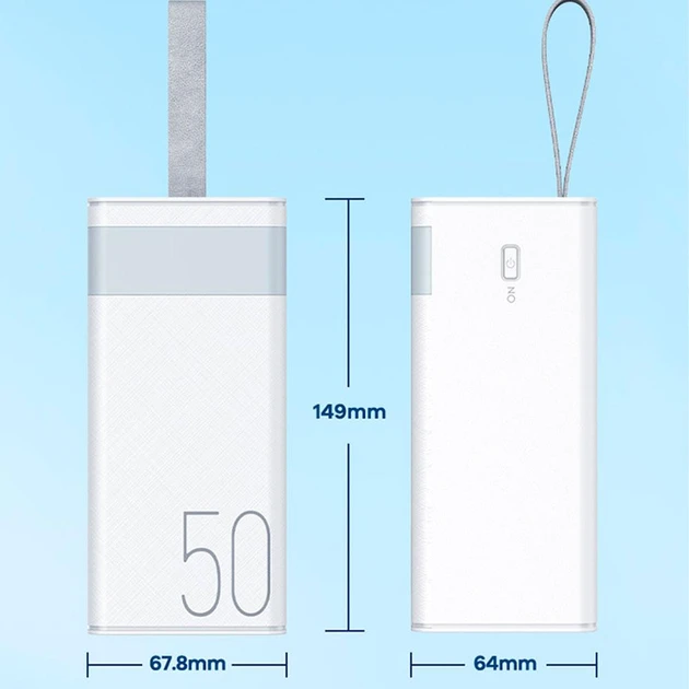 Повербанк Remax RPP-321 22,5W PD/QC 50000 мАч Белый - фото 5