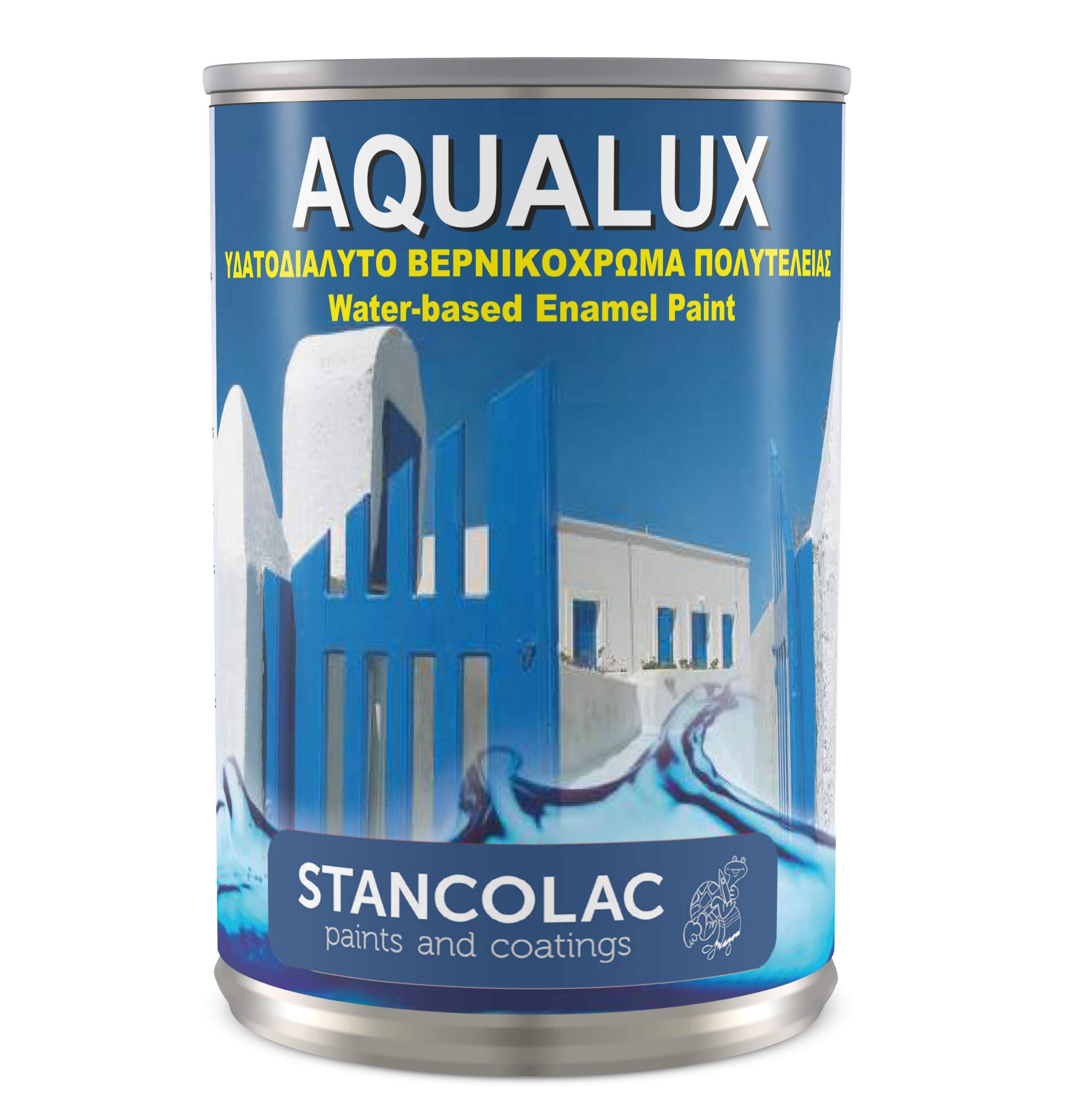 Фарба на водній основі Stancolac Aqualux для метала і дерева 10 л Світло синій