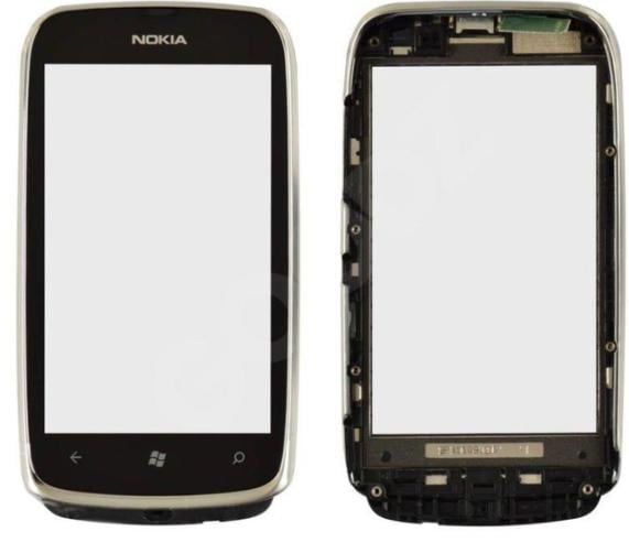 Экран Touchscreen для Nokia 610 Lumia с рамкой Черный (000537158)