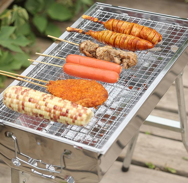 Мангал-барбекю з гратами складний переносний (10338) - фото 5 Мангал-барбекю з гратами складний переносний (10338) - фото 5