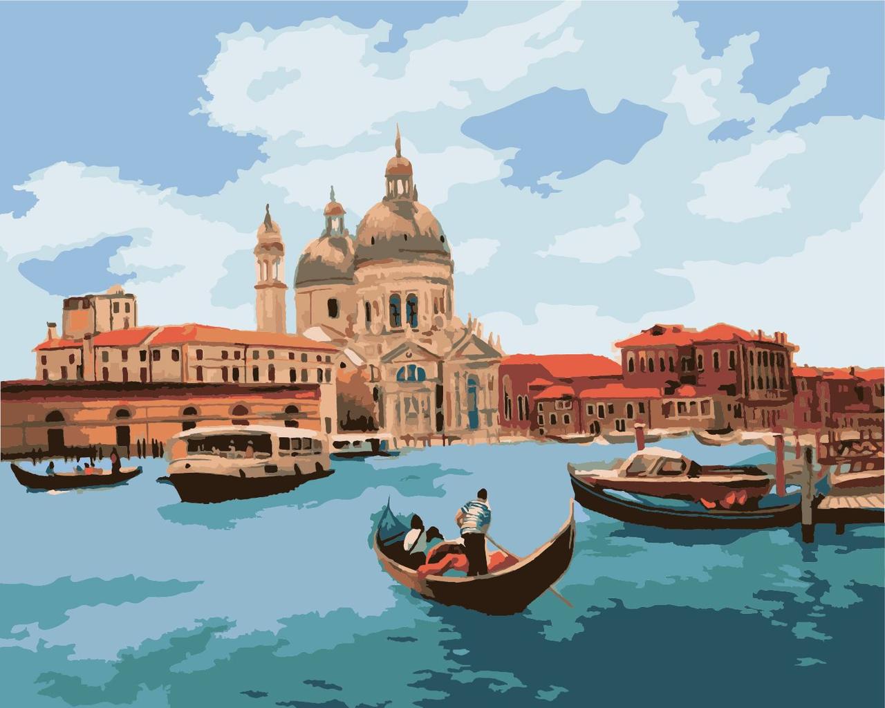 Картина по номерам Идейка Полдень в Венеции КНО2118 40х50 см