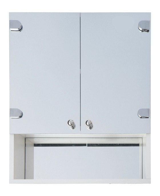 Зеркальный шкаф в ванную Seria A №А03-55 с открытой полкой 600x500x125 мм