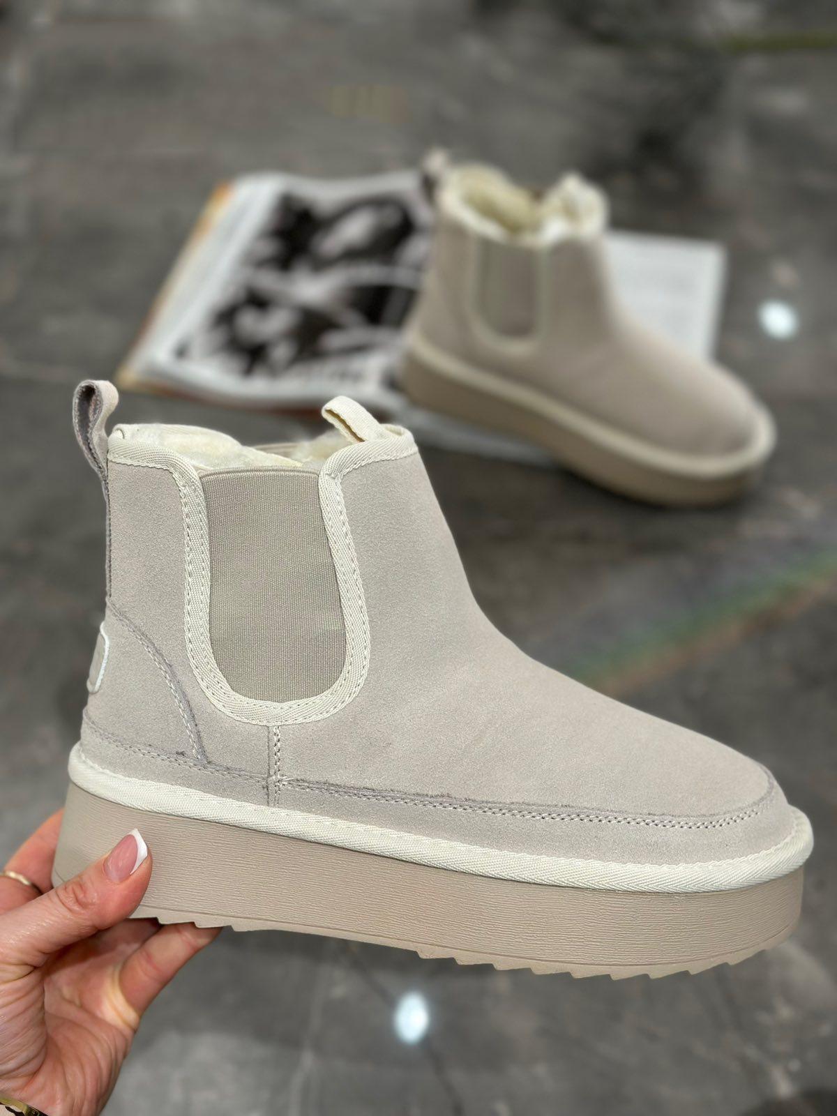 Замшеві уггі на овчині Stilli UGN400-3 р. 40 Молочний - фото 2