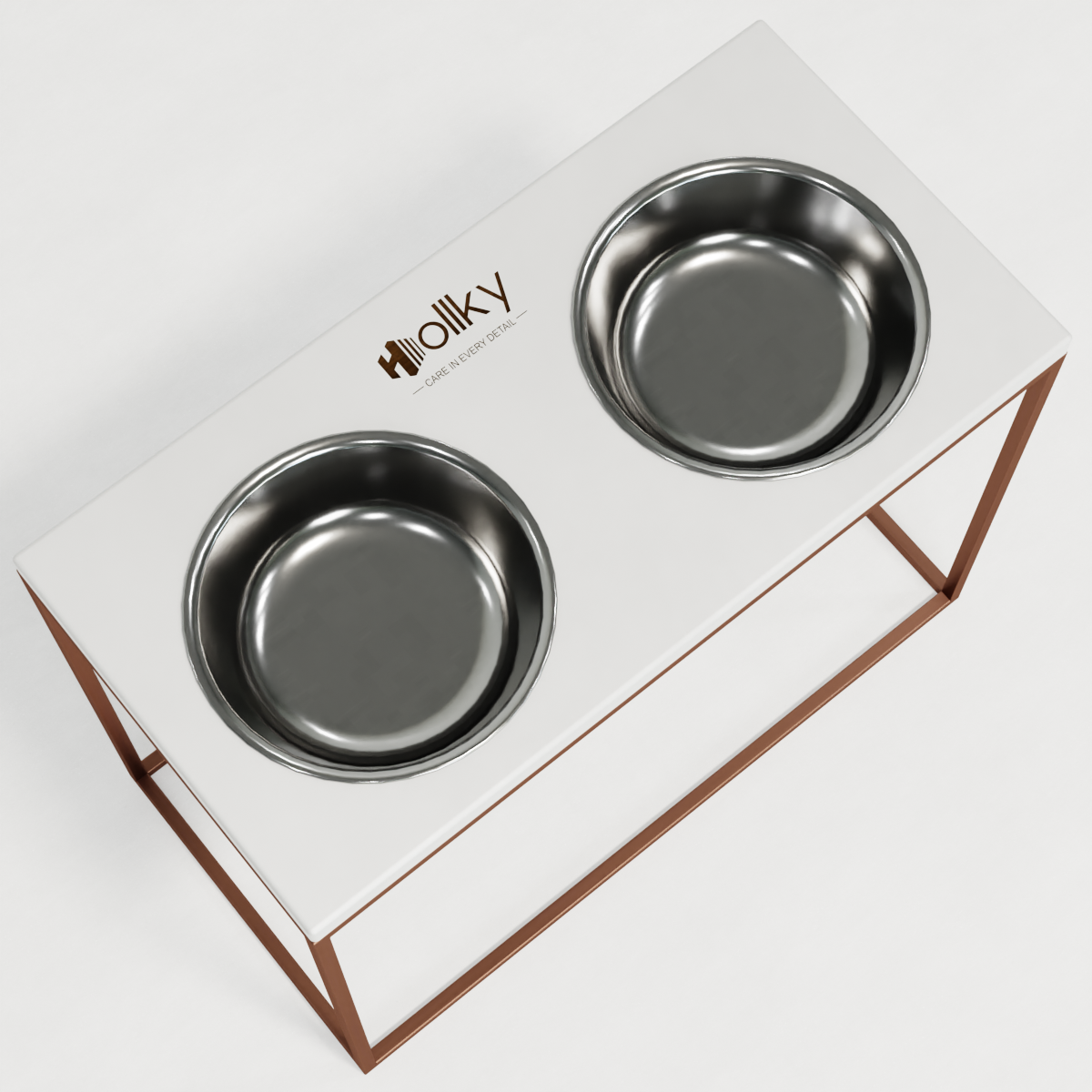 Миски на подставке для больших собак Hollky Base XL20 2х1,8 л (BXL40-522640-GLWH) - фото 4 Миски на подставке для больших собак Hollky Base XL20 2х1,8 л (BXL40-522640-GLWH) - фото 4