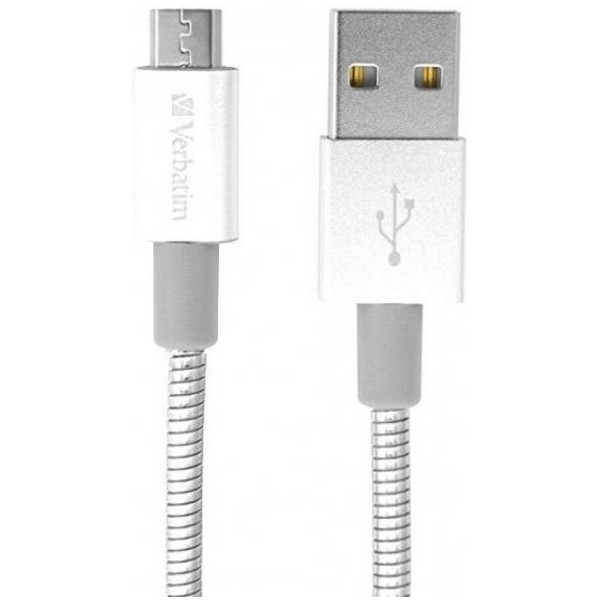 Кабель Verbatim USB-Micro USB 1 м Silver (48862)