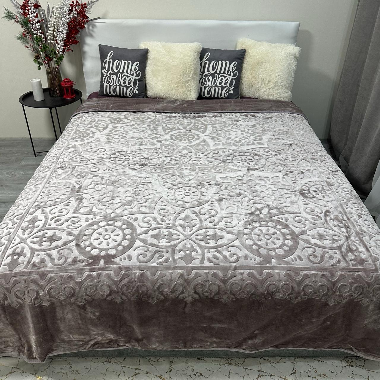 Покрывало на кровать акриловое 200x230 см Лавандовый (P-акрил-10). - фото 4 Покрывало на кровать акриловое 200x230 см Лавандовый (P-акрил-10). - фото 4