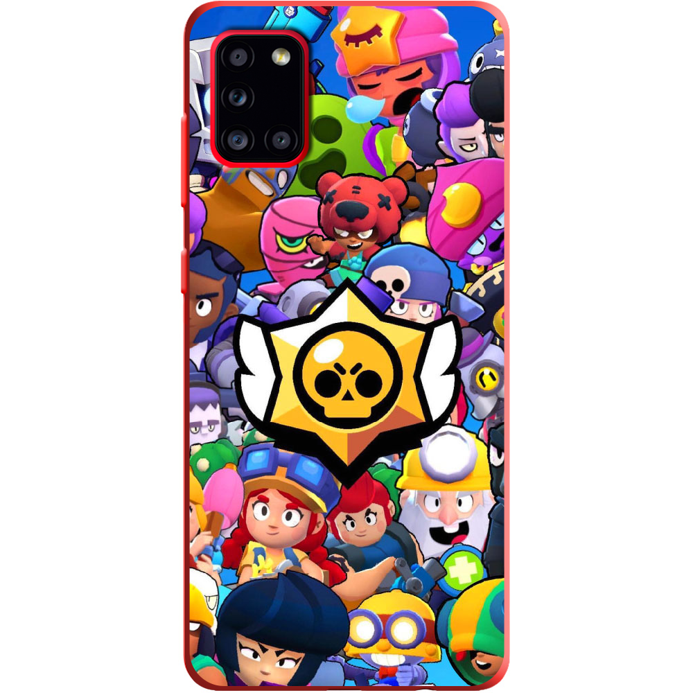 Чехол Boxface Samsung A315 Galaxy A31 Brawl Stars Красный силикон (39470-up2389-39892)