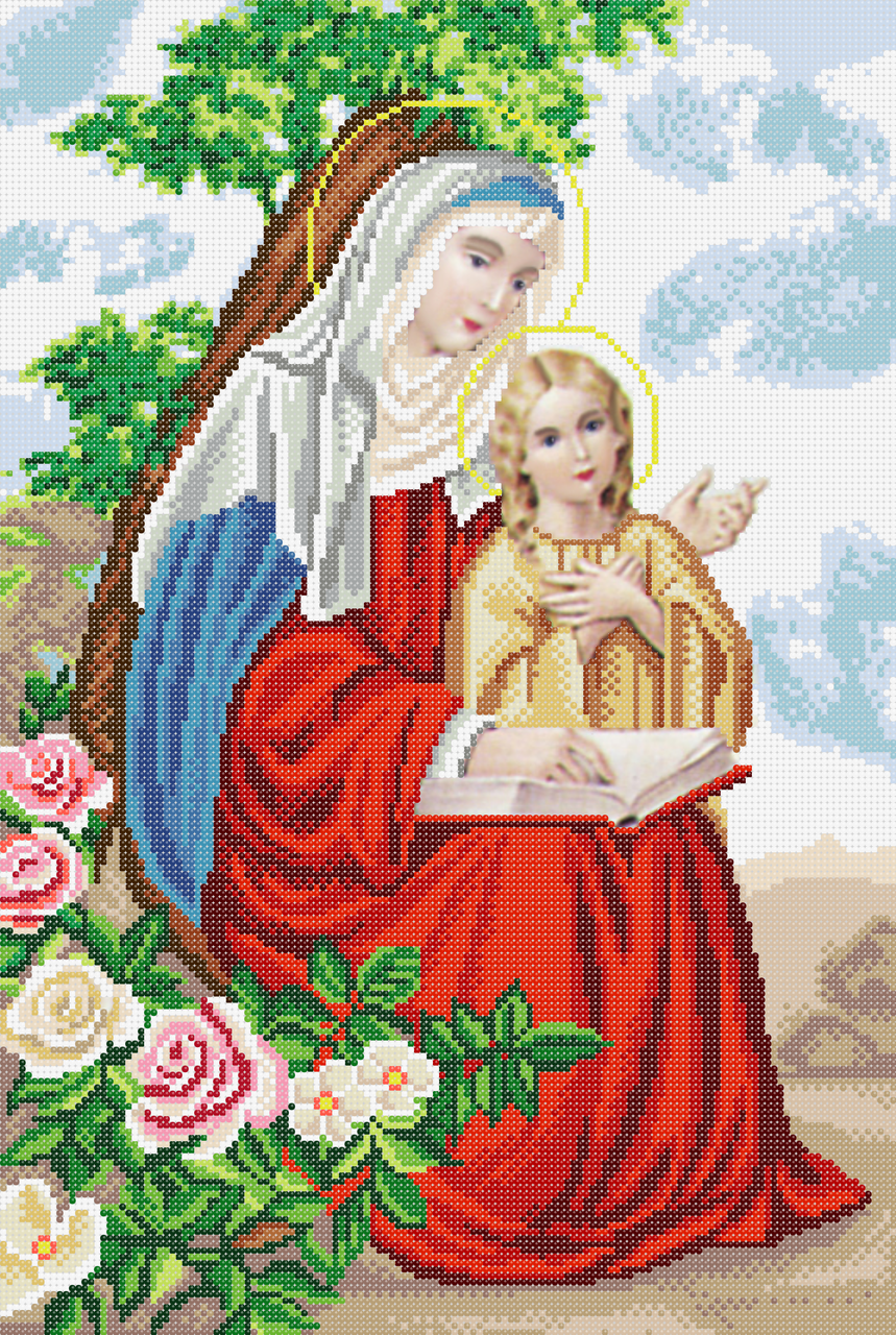 Схема для вышивки бисером Cвятая Анна (1526366164)