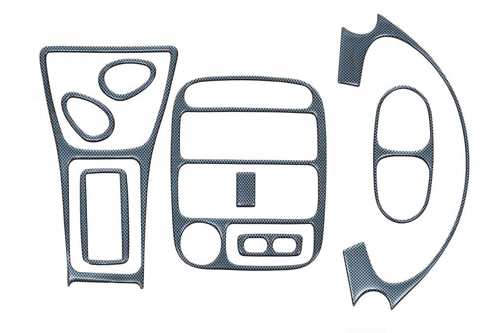 Накладки на панель Карбон Meric для Hyundai Accent 1994–1999 гг. Фактура под карбон