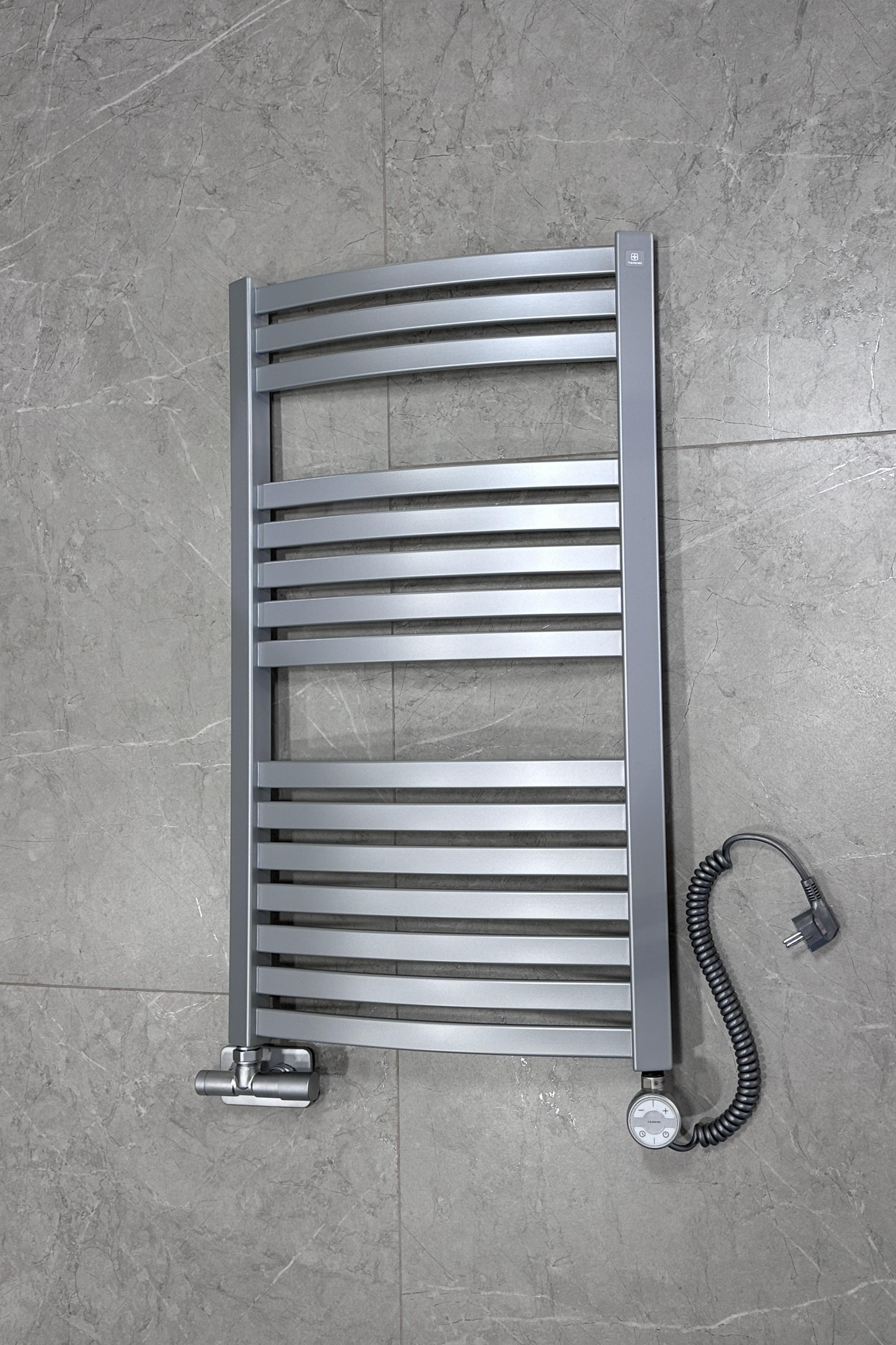 Полотенцесушитель комбинированный Terma Dexterс ТЭНом MOA/Unico 860x500 мм Silver Mat (484)