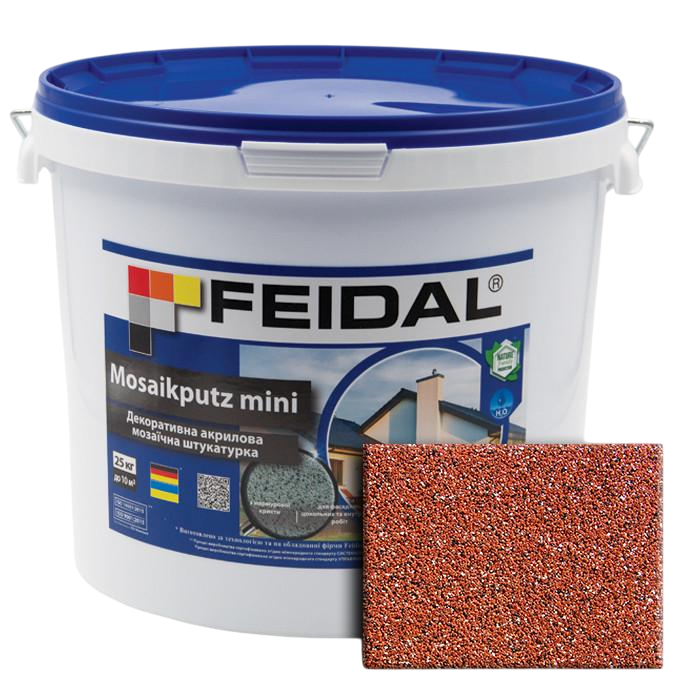 Штукатурка декоративна акрилова мозаїчна Feidal Mosaikputz mini А14 15 кг (1886455520)