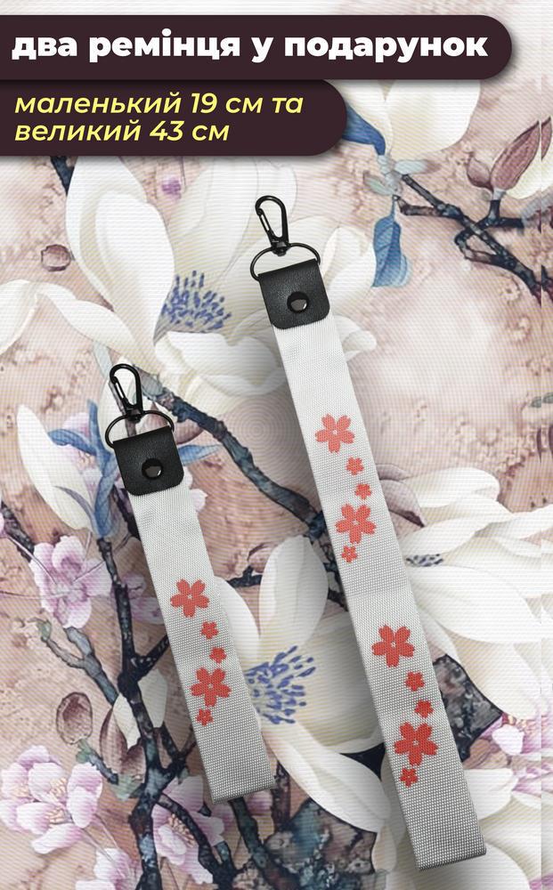 Чехол SHLab для Xiaomi Redmi Note 10 Beautiful Flower + два ремешка с карабином (25871) - фото 2 Чехол SHLab для Xiaomi Redmi Note 10 Beautiful Flower + два ремешка с карабином (25871) - фото 2