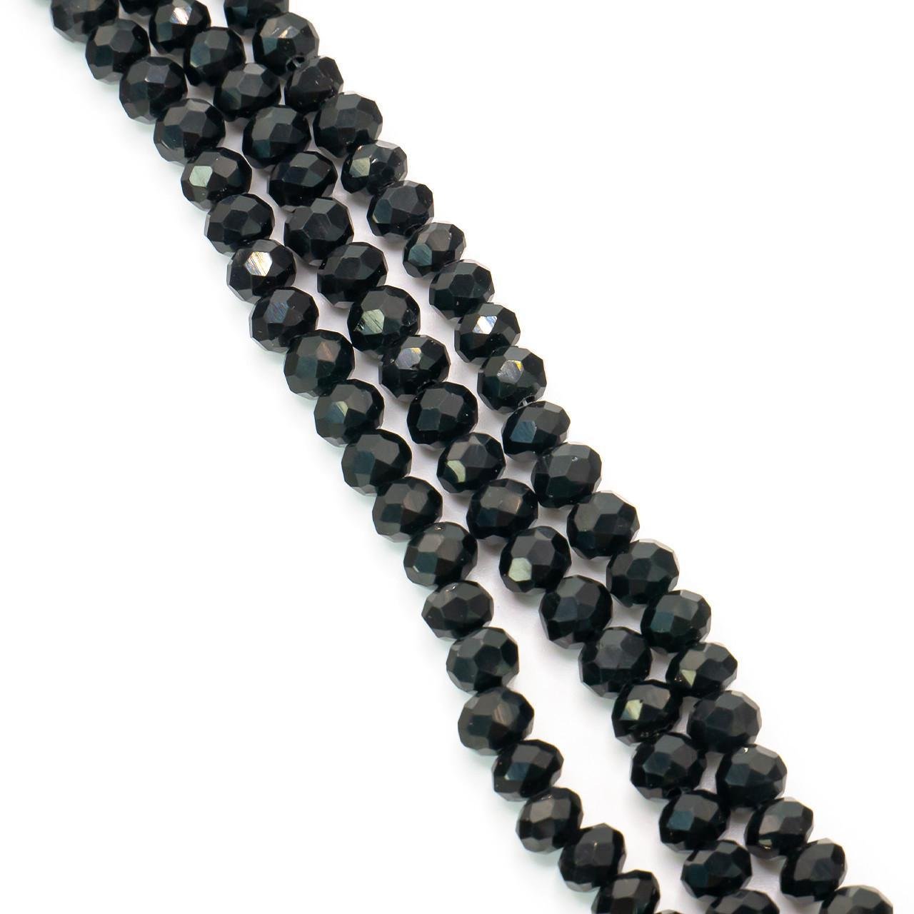 Намистини Swarovski рондель огранювання 2,5х2 мм 170 шт. Чорний (БС0202а06)