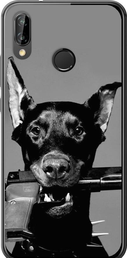 Чехол на Huawei P20 Lite Доберман (2745t-1410-42517) Чехол на Huawei P20 Lite Доберман (2745t-1410-42517)