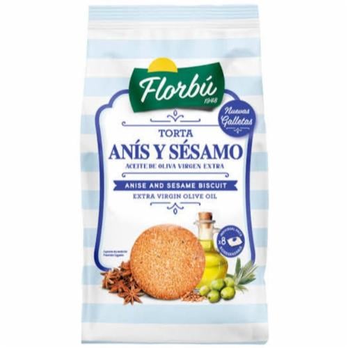 Печенье Florbu Tortas ANIS Y SEZAMO с оливковым маслом 240 г (06777)