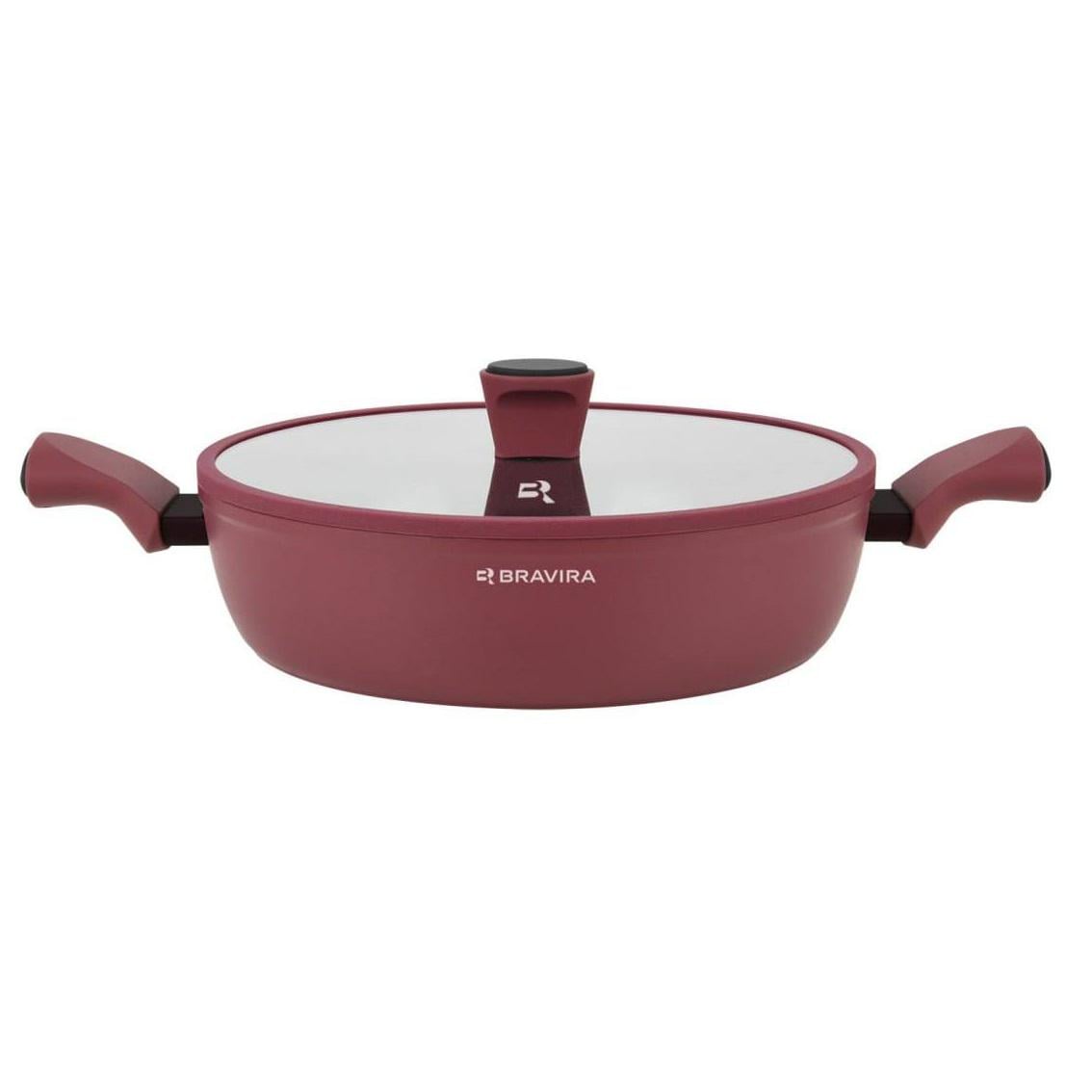 Кастрюля Shallow с крышкой BRAVIRA Velvet 3,6 л (BR8200-28S)