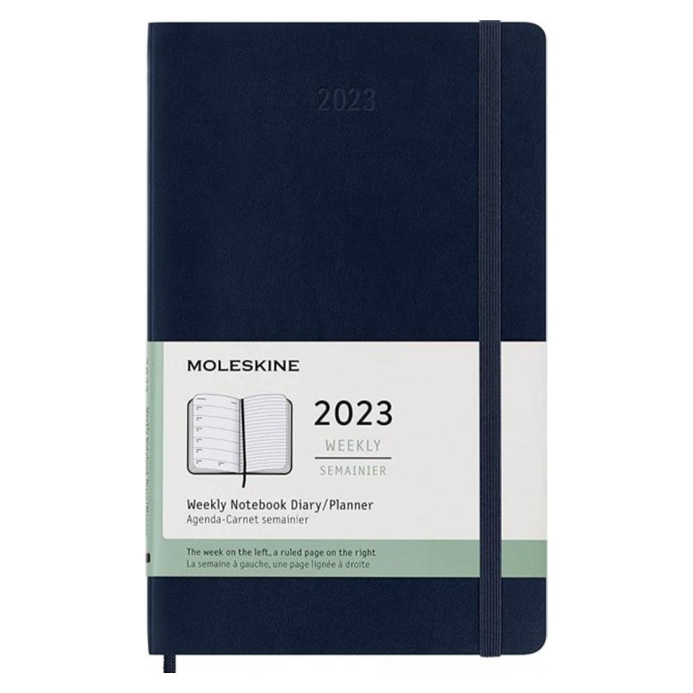 Еженедельник Moleskine 2023 средний Сапфировый мягкий (DSB2012WN3Y23)