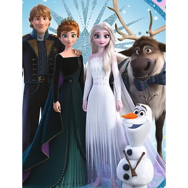 Пазли картонні гліттерні Trefl Дісней Крижане серце/Дружна команда 5-7 років 2100 ел. (14817) - фото 3