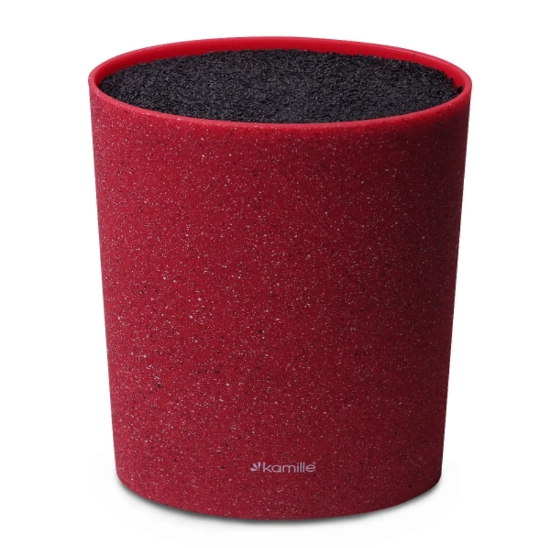 Подставка для ножей Kamille KM-7606 22 см Красный (NA002109)