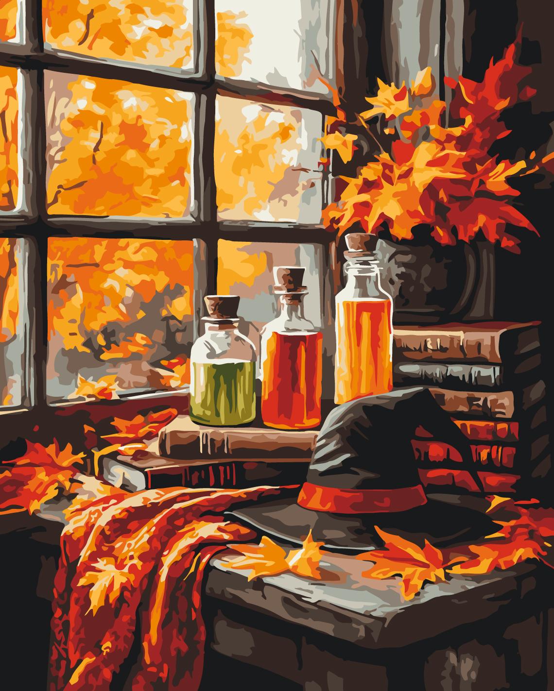 Картина по номерам Brushme Хэллоуинское настроение 40x50 см (BS54182)