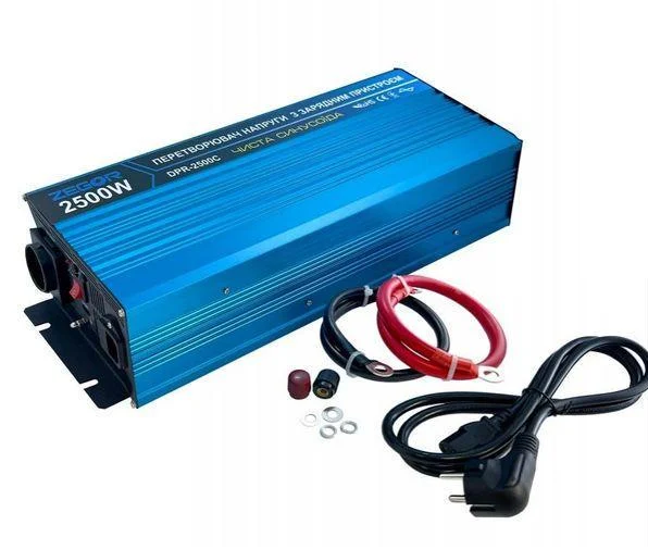 Перетворювач напруги Zegor DPR-2500C правильна синусоїда з функцією заряду акумулятора (ST000023238)