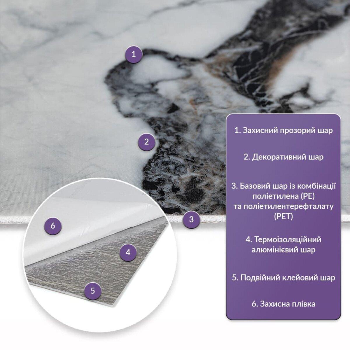 Плитка стінова самоклеюча 600х300х2 мм (SW-00002307) - фото 2 Плитка стінова самоклеюча 600х300х2 мм (SW-00002307) - фото 2