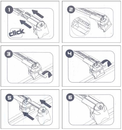 Багажник на крышу Can Otomotiv TRTL-60156 для Daihatsu Terios 2006- на рейлинги Turtle Серый (137944) - фото 7