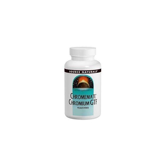 Микроэлемент Хром Source Naturals Chromemate Chromium GTF Yeast-Free 200 mcg 240 Tabs