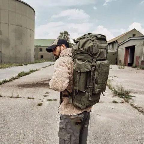 Рюкзак походный Light Tactic 1200D система Molle баул кордура 70 л 39x22x80 см Green (784779464) - фото 11