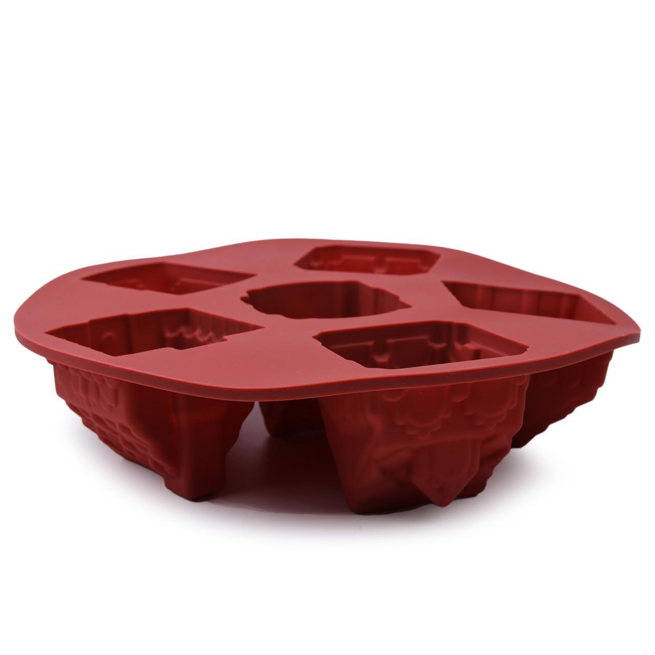 Форма силіконова для випічки Будиночки 26 см Коричневий (2356744478) - фото 4 Форма силіконова для випічки Будиночки 26 см Коричневий (2356744478) - фото 4