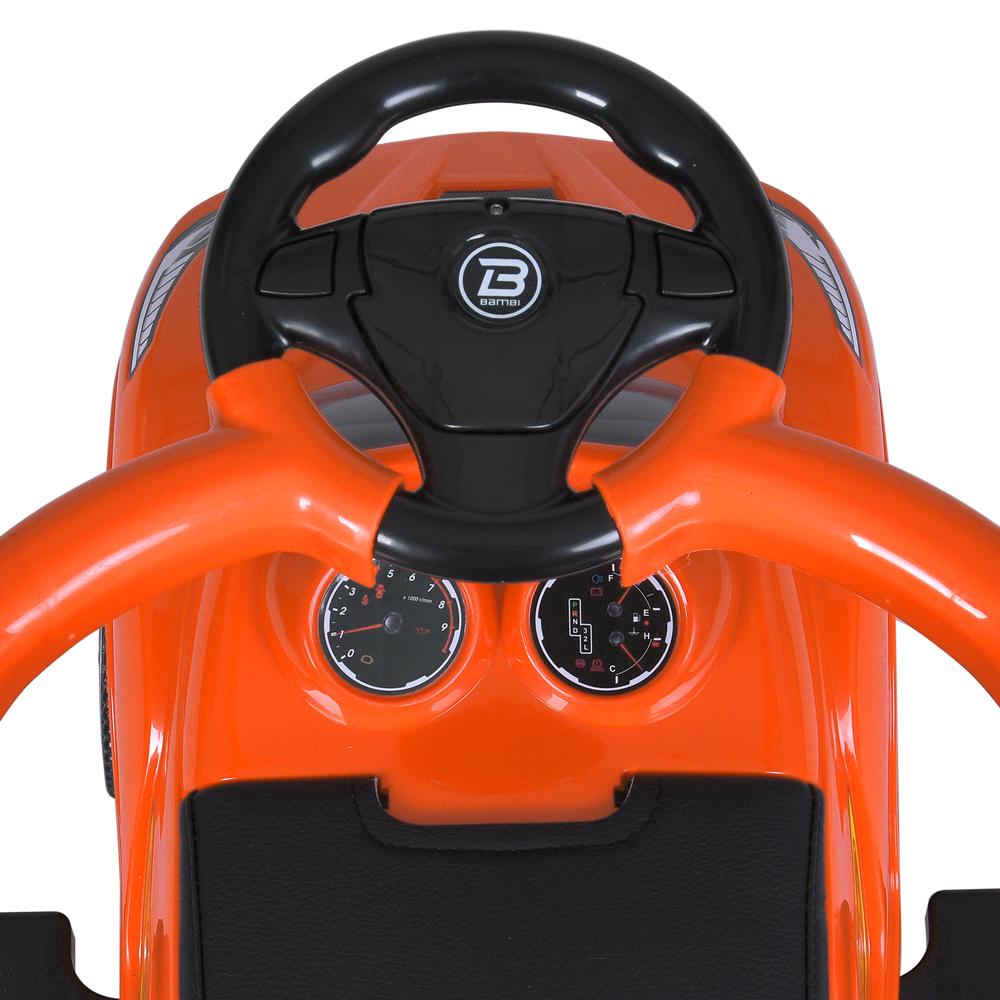 Детская каталка-толокар Bambi Racer M 5728L 2в1 Оранжевый (24441672) - фото 5