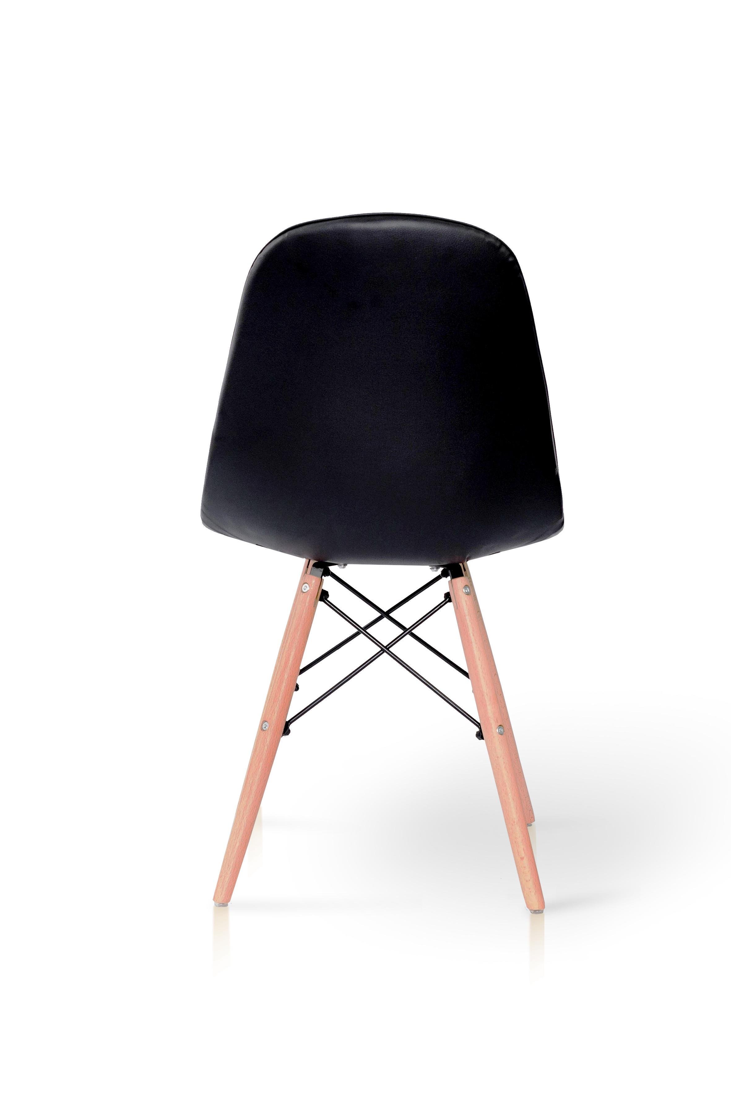 Стілець для кухні та вітальні Джастін Justin шкірзам 460х840х500 мм Чорний (GAА0050651) - фото 5 Стілець для кухні та вітальні Джастін Justin шкірзам 460х840х500 мм Чорний (GAА0050651) - фото 5