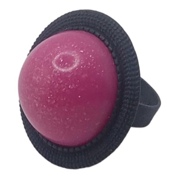 Кольцо ручной работы Vamp Круг с кабашоном Черный/Розовый (15013713) Кольцо ручной работы Vamp Круг с кабашоном Черный/Розовый (15013713)