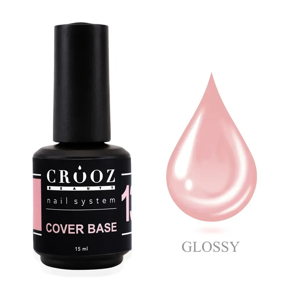 База для гель-лака каучуковая камуфлирующая Crooz Cover Base №13 15 мл