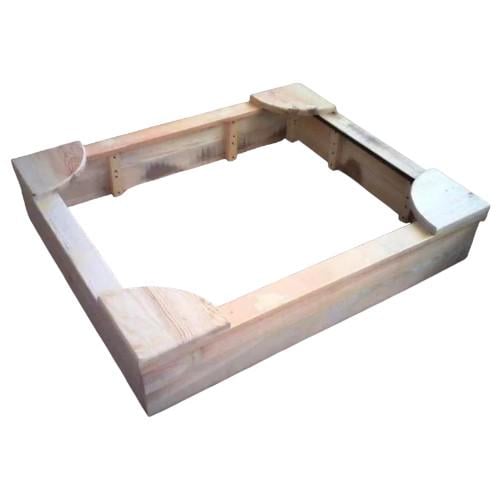 Песочница деревянная без окрашивания 1,45х1,45 м (33003741) Песочница деревянная без окрашивания 1,45х1,45 м (33003741)