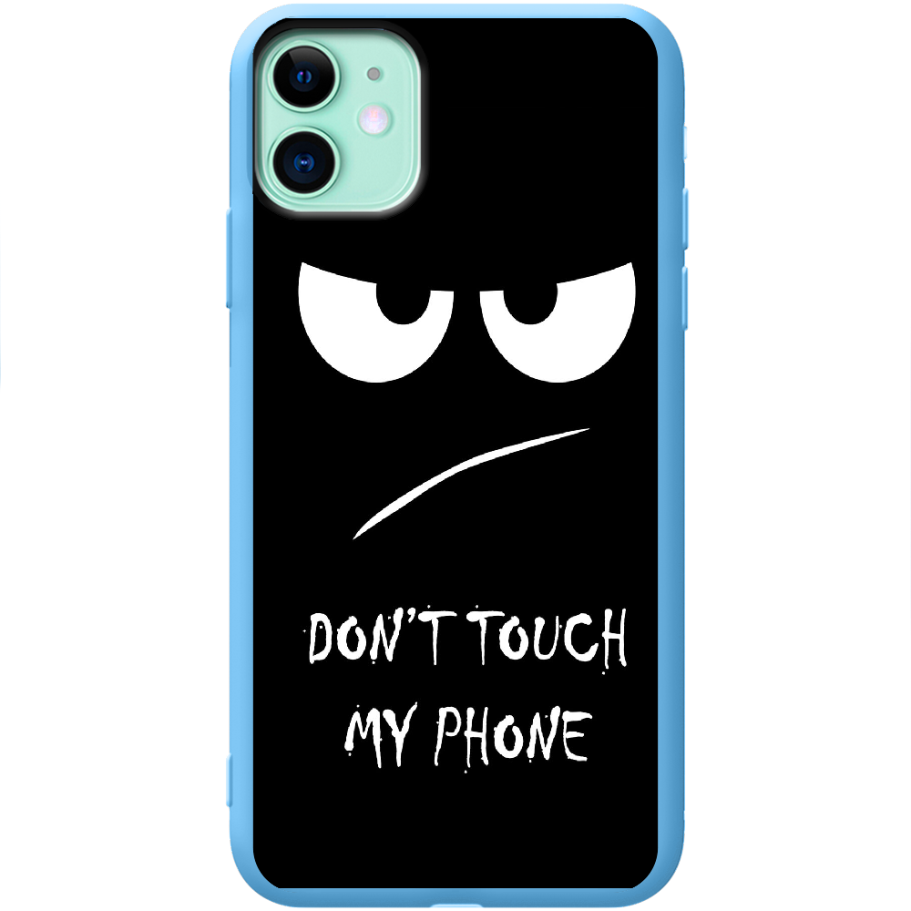 Чехол Boxface iPhone 11 Don't Touch my Phone Голубой силикон (38184-up535-43042)