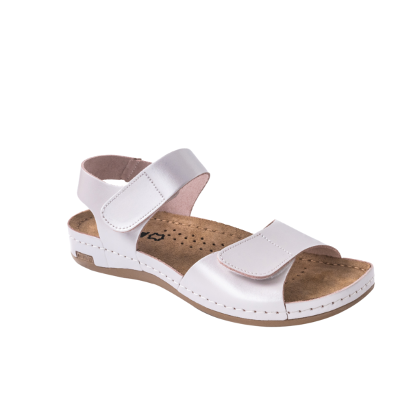 Женские сандалии кожаные Leon 963 р. 36 Перламутровый