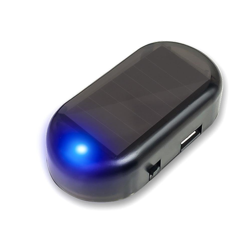 Автомобільна протиугінна імітація сигналізації бездротова на сонячній енергії Синій (2671376984)