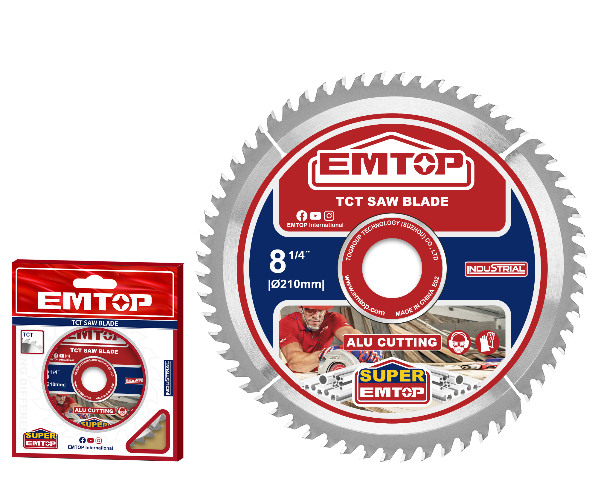 Пильный диск EMTOP ETCT2210601 TCT по алюминию