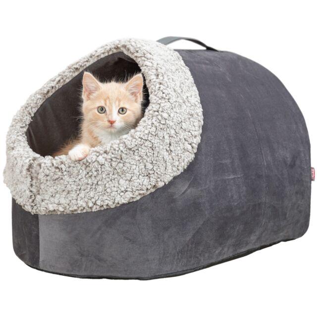 Лежак-пещера Trixie Calida с теплоотражающей вставкой для кошек 50х30х35 см (TX-384007)
