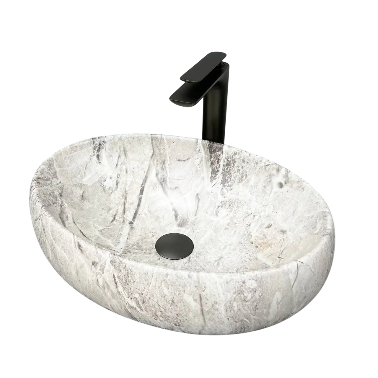 Раковина накладная VBI Veneto Stone Matt 320x465 мм овальная (RM-VBI-012803)