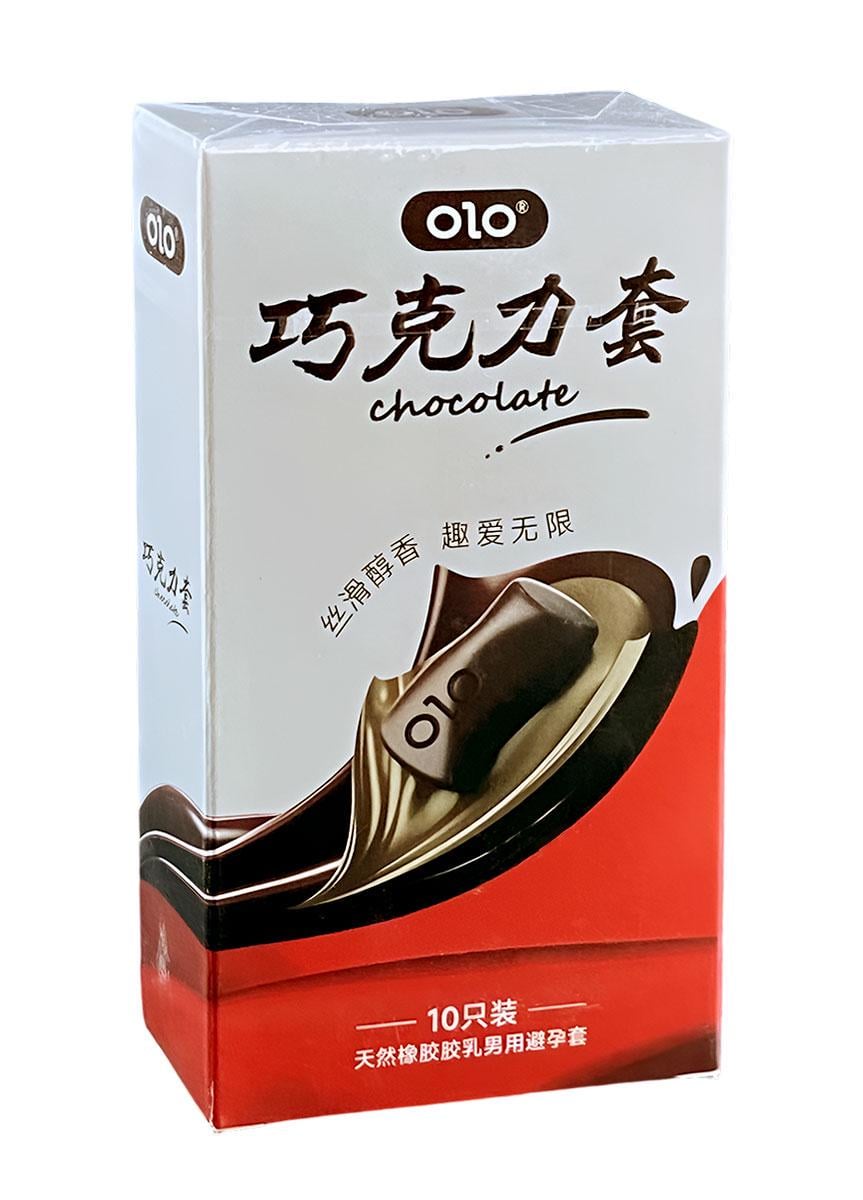 Презервативи OLO Chocolate ультратонкі з ароматом шоколаду 10 шт. (BLS19005)