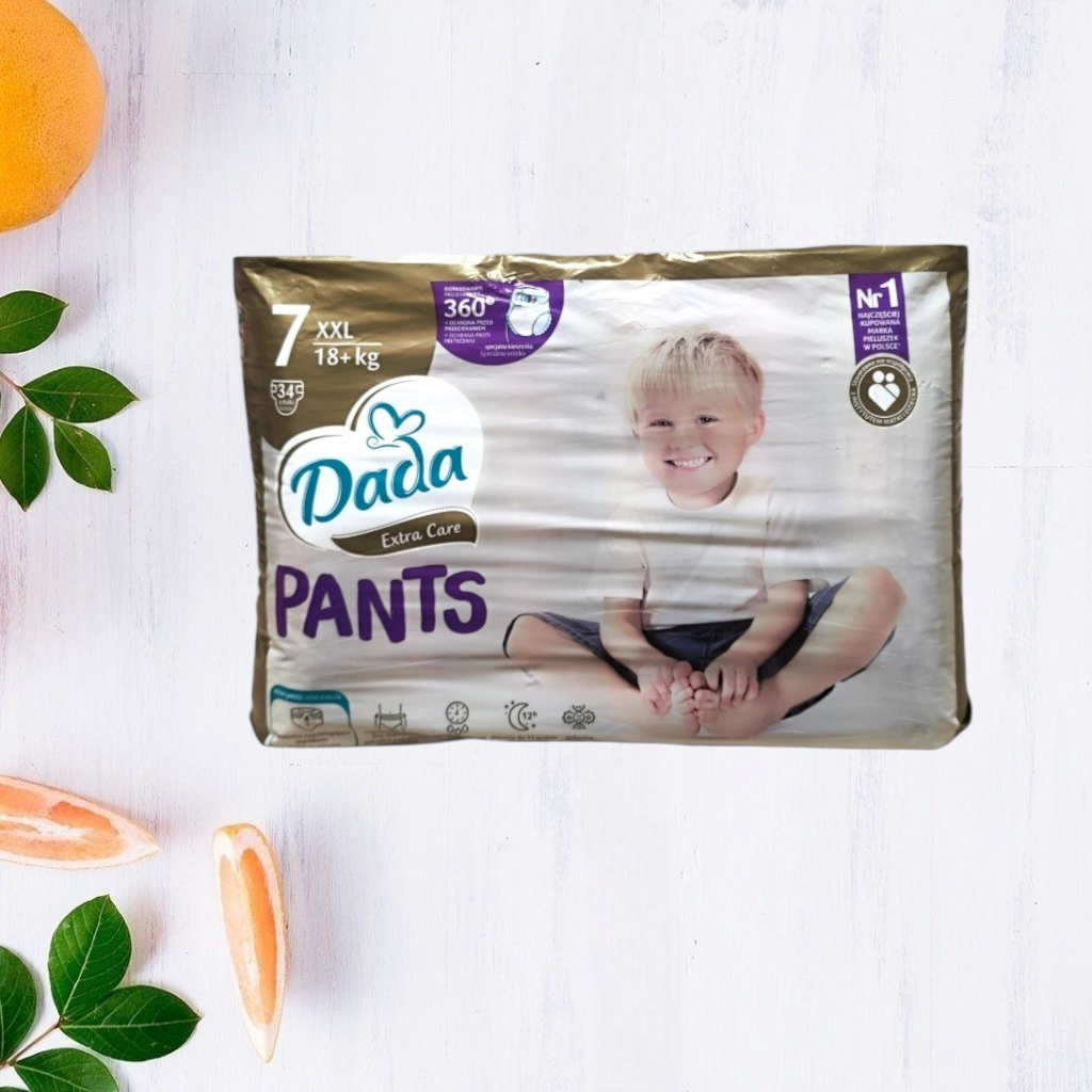 Підгузки-трусики Dada Extra Care 7 Extra Large 18+кг 34 шт. - фото 1 Підгузки-трусики Dada Extra Care 7 Extra Large 18+кг 34 шт. - фото 1